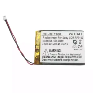 헤드폰 배터리 Sony BP-HP1200,MDR-DS7000,MDR-RF7000,MDR-RF7100 SL00131-1