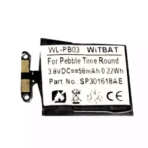 정품 배터리 Pebble Time Round,SP301618AE