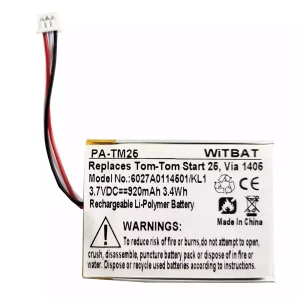 정품 배터리 TomTom 6027A0114501,Start 20,Start 25